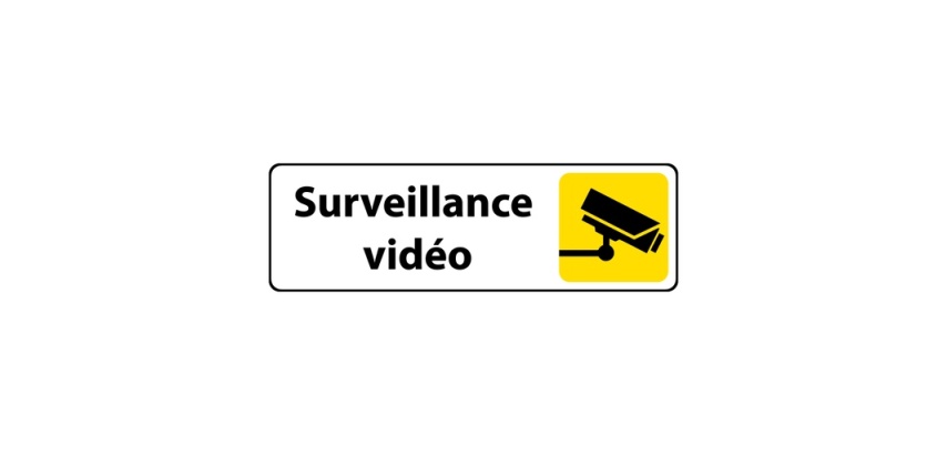 Panneau Surveillance vidéo - Signalétique de sécurité picto caméra
