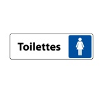 Panneau Toilettes Femme adhésif – 2 formats