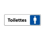 Panneau Toilettes Homme – Signalétique adhésive