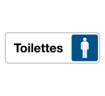 Panneau Toilettes Homme – Signalétique adhésive