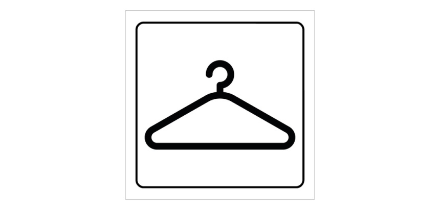 Plaque de signalétique - Pictogramme Vestiaire - Gravoply