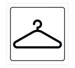 Plaque de signalétique - Pictogramme Vestiaire - Gravoply