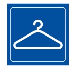 Plaque de signalétique - Pictogramme Vestiaire - Gravoply