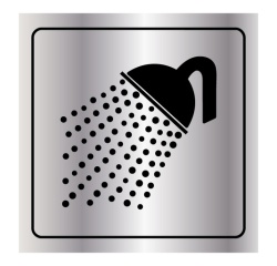 Panneau "Douche" - Pictogramme - Metallex
