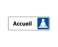 Plaque Accueil Aluminium Brossé