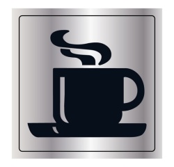 Signalisation d'information - Pictogramme Cafétéria Tasse Chaude