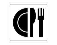 Signalétique restaurant - Pictogramme Restaurant - Gravoply