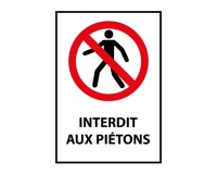 Panneau P004 Interdit aux piétons ISO 7010