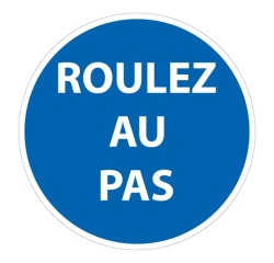 Panneau de circulation - Pictogramme Roulez au pas - B29 - ISO 7010 Vinyle Souple Autocollant 200 mm