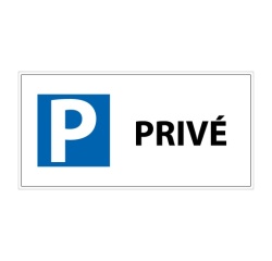 Panneau Parking Privé - 400x200 mm - Aluminium