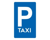 Signalétique de parking - Panneau pour Places réservées aux taxis