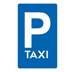 Signalétique de parking - Panneau pour Places réservées aux taxis