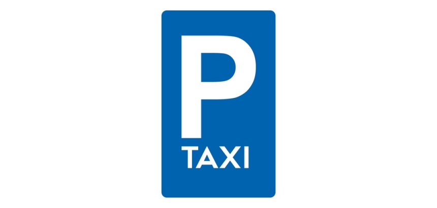 Signalétique de parking - Panneau pour Places réservées aux taxis
