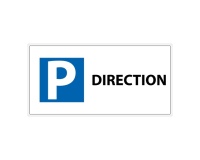 Panneau Parking direction - 400x200 mm - Aludibond