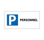 Panneau Parking réservé Personnel - 400x200 mm - Aludibond