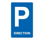 Panneau - Direction - Aludibond, Aluminium galvanisé avec profilé