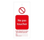 Étiquettes - Ne pas toucher - Polyester Souple - Lot de 10
