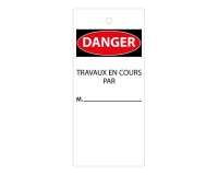 Étiquettes - Travaux en Cours - Polyester Souple - Lot de 10