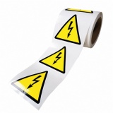 Rouleau de Pictos de Danger - Danger électricité - W012 100 mm