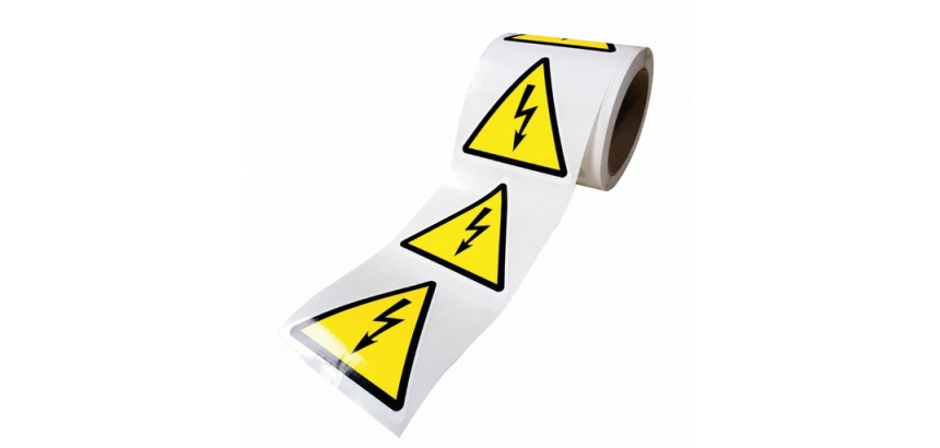 Rouleau de Pictos de Danger - Danger électricité - W012