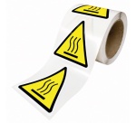 Rouleau de Pictos de Danger - Surface chaude - W017 - ISO 7010 25 mm