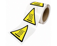 Rouleau de Pictos de Danger - Surface chaude - W017 - ISO 7010 100 mm