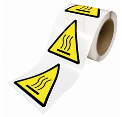 Rouleau de Pictos de Danger - Surface chaude - W017 - ISO 7010 25 mm
