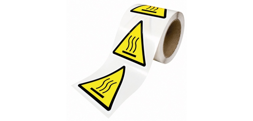 Rouleau de Pictos de Danger - Surface chaude - W017 - ISO 7010 25 mm