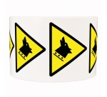 Rouleau de Pictos de Danger - Chien de garde - W013 - ISO 7010
