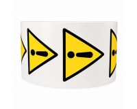 Rouleau de Pictos de Danger - Danger général - W001 - ISO 7010