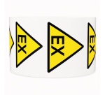 Rouleau de pictos - Danger atmosphère explosive - ATEX - W021 25 mm