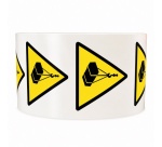 Rouleau de pictos - Danger charges suspendues - W015 - 250 ex 25 mm