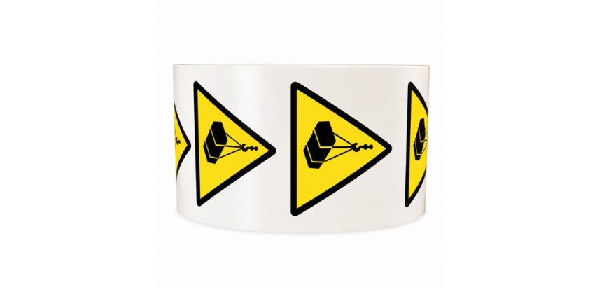 Rouleau de pictos - Danger charges suspendues - W015 - 250 ex 25 mm
