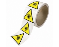 Rouleau de pictos - Danger Rayonnement optique - W027 - ISO 7010
