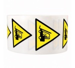 Rouleau de pictos - Danger chariots élévateurs - W014 - ISO 7010