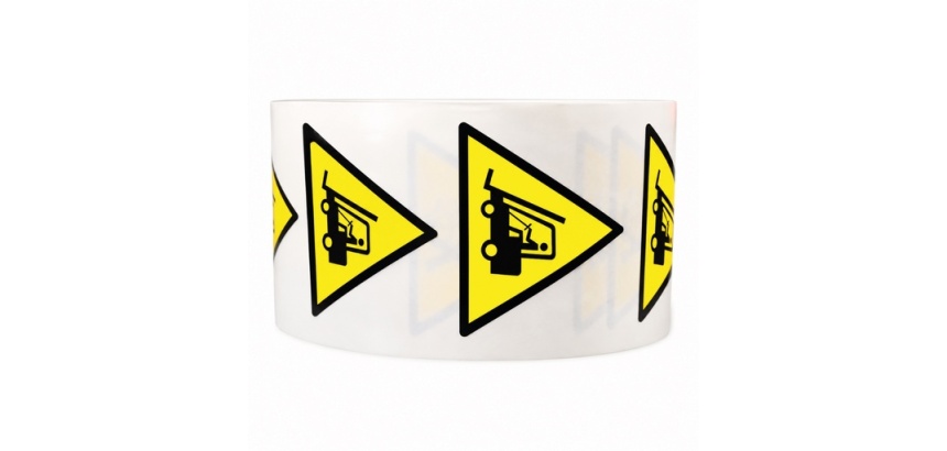 Rouleau de pictos - Danger chariots élévateurs - W014 - ISO 7010