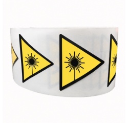 Rouleau de Pictos de Danger - Rayonnement laser - W004 25 mm