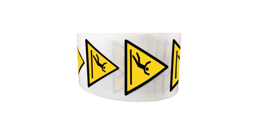 Rouleau de pictos - Danger surface glissante - W011 - ISO 7010