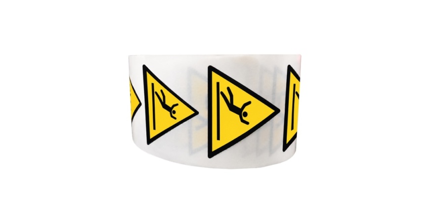 Rouleau de pictos - Danger surface glissante - W011 - ISO 7010
