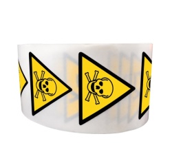 Rouleau de pictos - Danger matières toxiques - W016 - ISO 7010