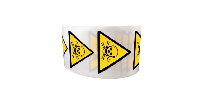 Rouleau de pictos - Danger matières toxiques - W016 - ISO 7010