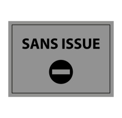 Plaque gravée sans issue