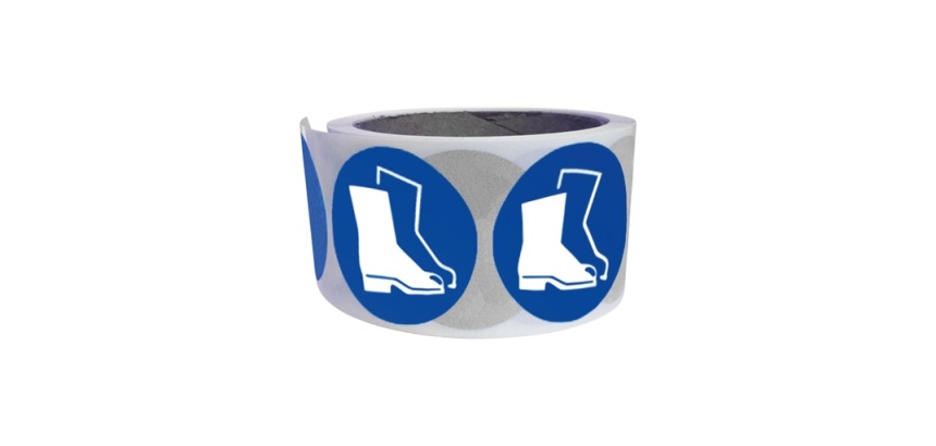 Rouleau de pictos - Chaussures de sécurité obligatoires - M008