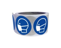 Rouleau de 250 pictos - Masque obligatoire - M016 - ISO 7010