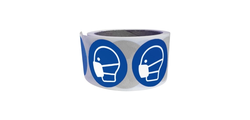 Pictogrammes adhésifs Masque obligatoire M016 – ISO 7010