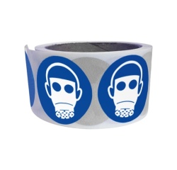 Rouleau pictos - Protection voies respiratoires - M017 - 250 ex 25 mm