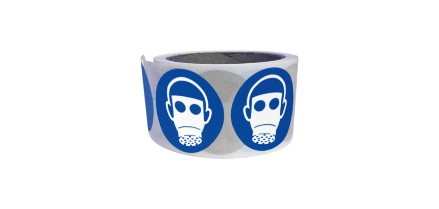 Rouleau pictos - Protection voies respiratoires - M017 - 250 ex 25 mm