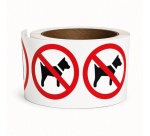Rouleau pictos - Interdit aux chiens - P021 - ISO 7010 - 250 ex