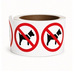 Pictogrammes adhésifs Chiens interdits P021 – ISO 7010