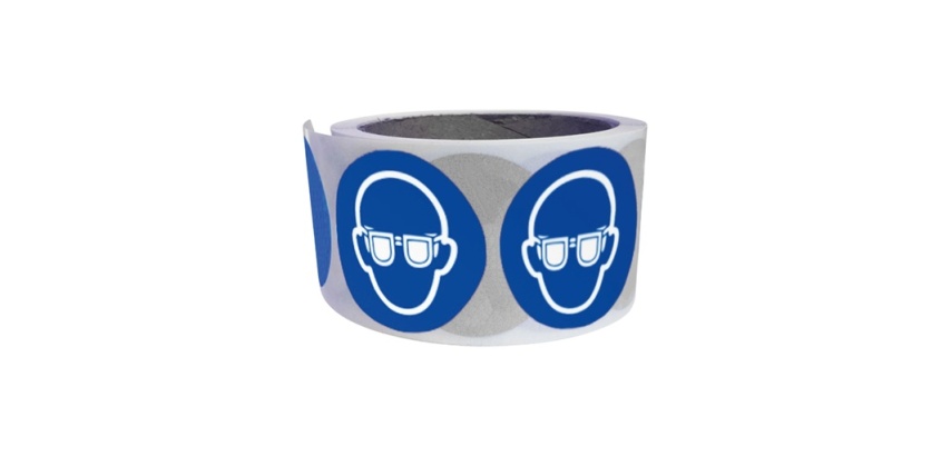 Pictogrammes adhésifs Lunettes obligatoires M004 – ISO 7010